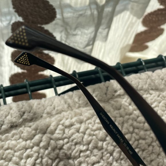 State Optical Co Sheridan Walnut Smoke Eyeglasses Sunglasses Frame 5019-140 - Picture 5 of 9